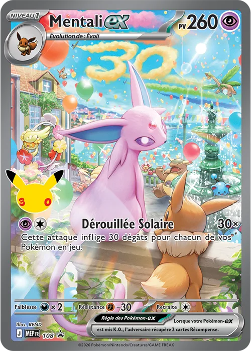 Carte Pokémon Mentali-ex