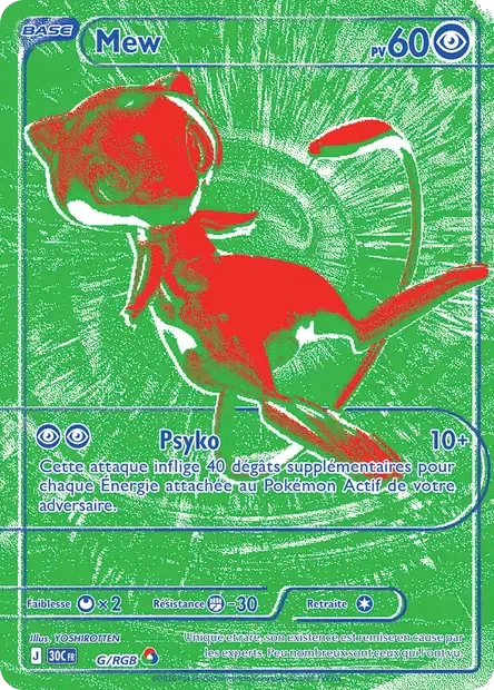 Carte Pokémon Mew G/RGB (vert)