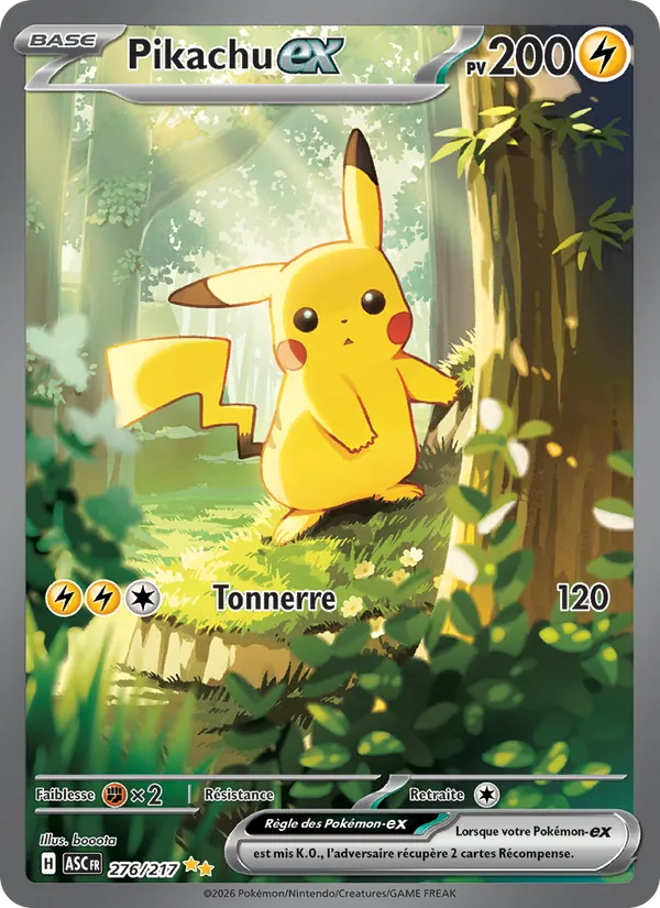 Carte Pokémon Pikachu-ex