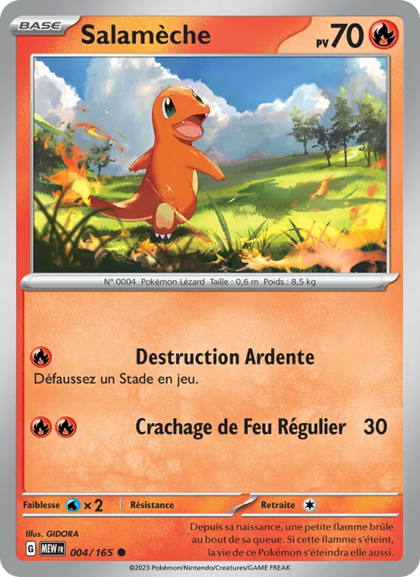 Carte Pokémon Salamèche