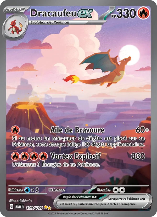 Carte Dracaufeu-ex illustration spéciale rare