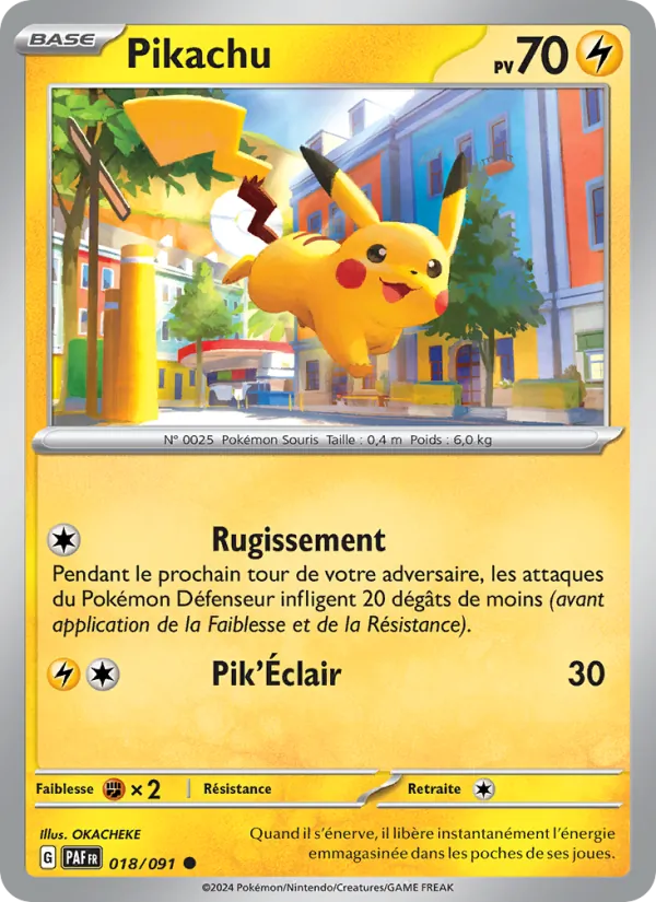 Carte Pokémon Pikachu 018/091